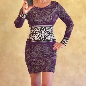 Nicole Miller geometric pattern dress size 2-4